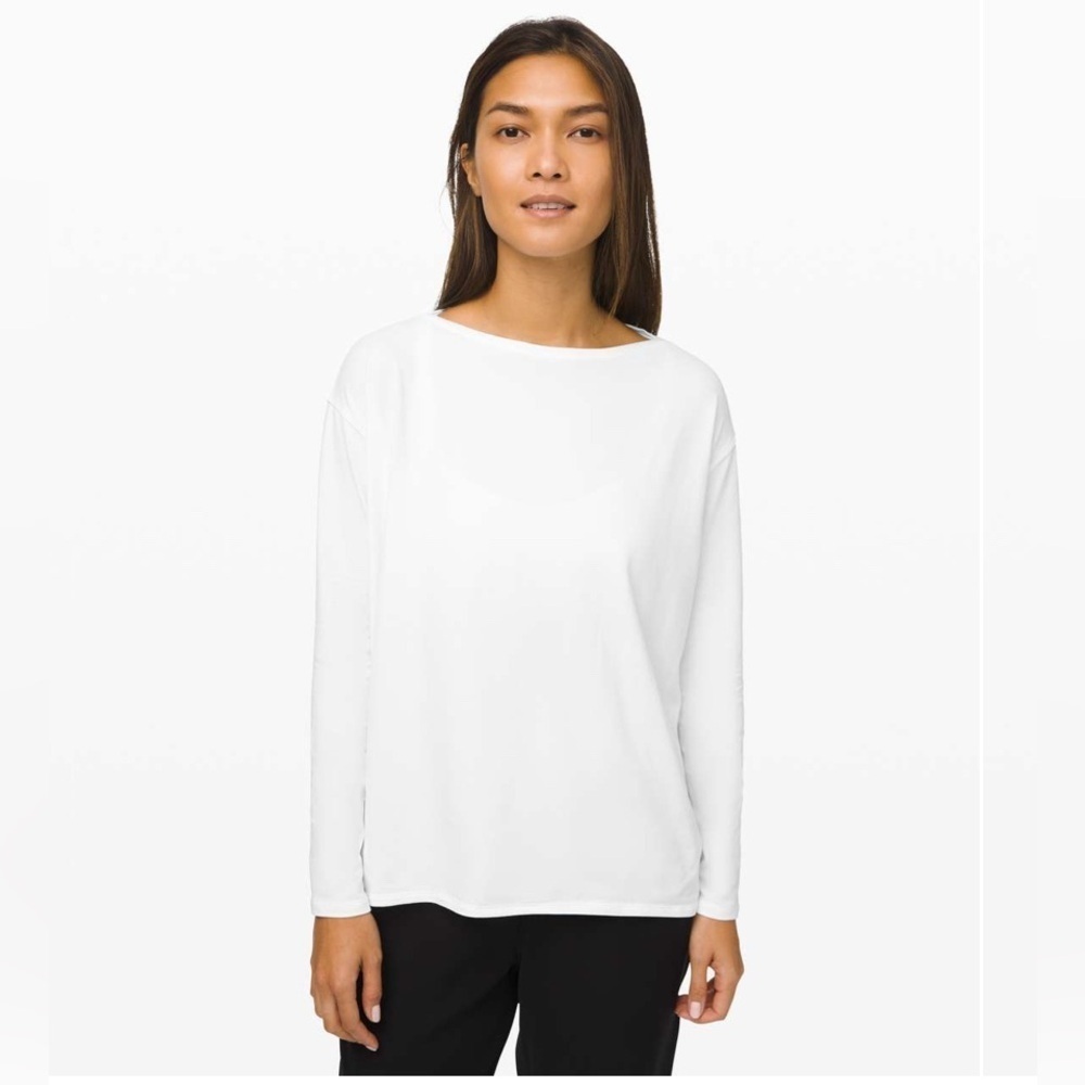 Lululemon Back in Action Long Sleeve *Rulu
White